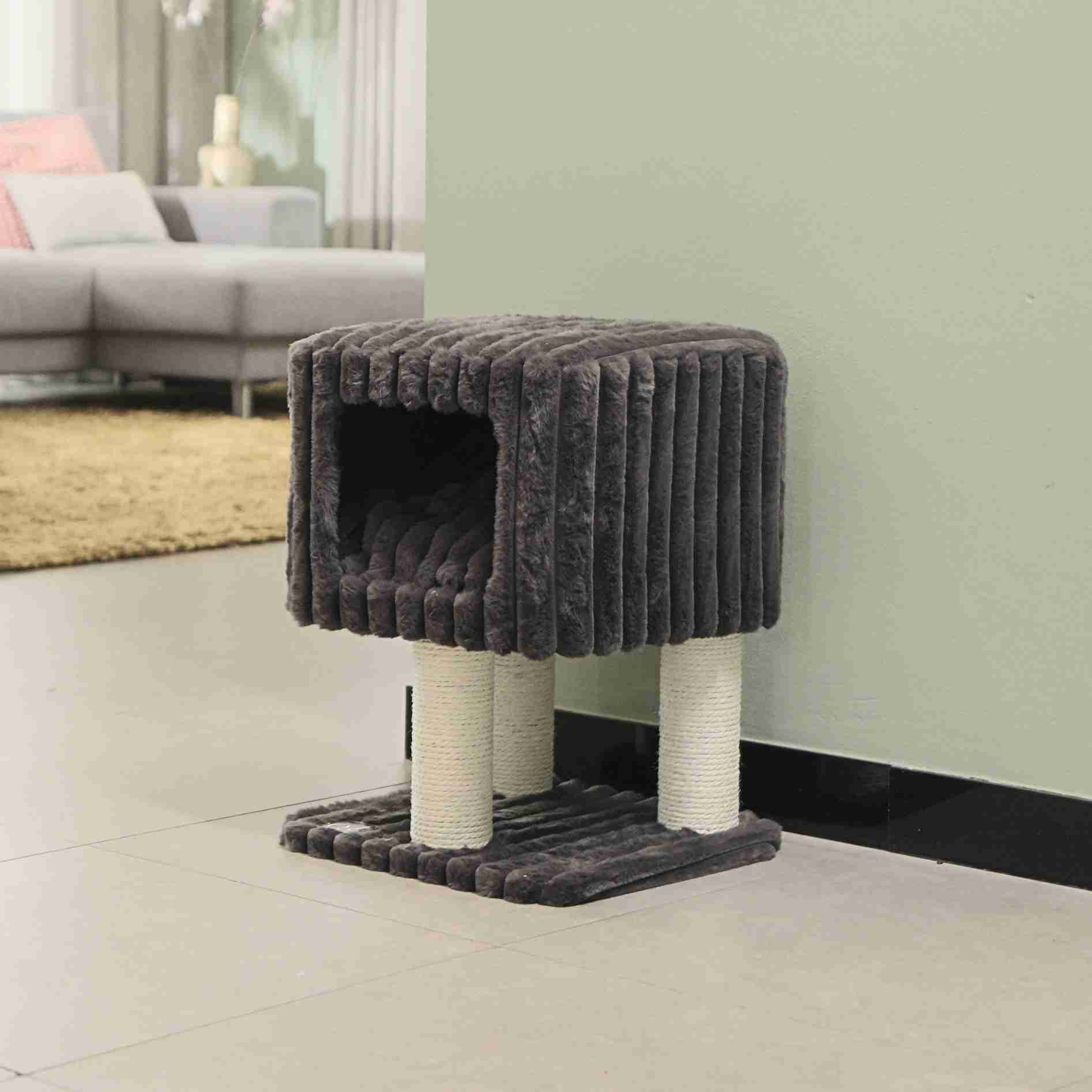 Quapas! Cat retreat Cozy dark grey